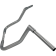 (image for) 13" EZ Install Reduced Reach Flat Top Handlebar, Chrome (Extended Fitment)