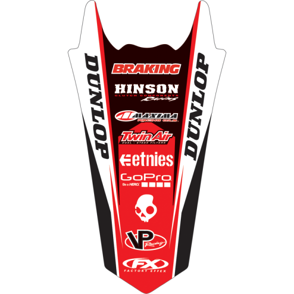 (image for) Factory Effex Rear Fender Kit - Honda CRF450R 02-04
