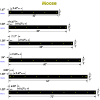 (image for) 50" Two-Piece Steel Wear Bar