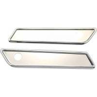 (image for) Smooth Saddlebag Hinge Covers (Chrome)