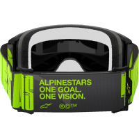 (image for) Alpinestars Vision 5 Goggle, Hollow Charcoal/Yellow Fluo with Mirror Silver Lens