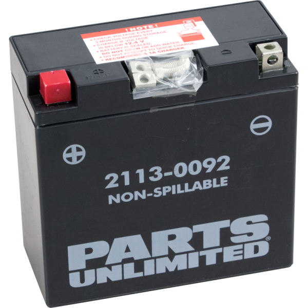 (image for) PARTS UNLIMITED BATTERIES Factory-Activated AGM Maintenance-Free Battery YT14B-BS/YT14B4