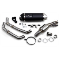 (image for) LV ONE EVO Black stainless steel Exhaust for YAMAHA MT-07 17-20, XSR700 16-22