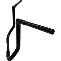(image for) EZ Install 1 1/4" Flat Top Handlebar Gloss Black 14" Rise