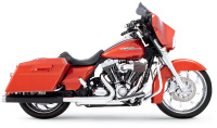 (image for) 3.5" Slip-On Mufflers, Black with Chrome End Caps