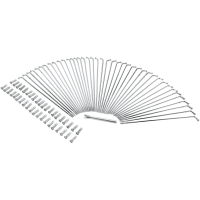 (image for) Chrome 40-Spoke Set 21" x 9-1/2" (Narrow Glide)