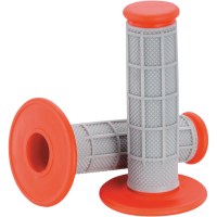 (image for) Moose Offroad Qualifier Grips - Half Waffle Gray/red