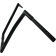 (image for) 1 1/4" EZ Install Flat Top Handlebars - Gloss Black, 16" Rise