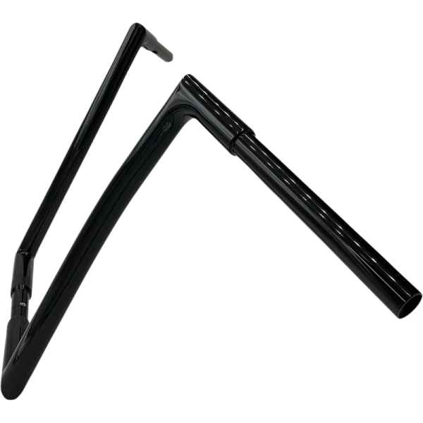 (image for) FAT BAGGERS INC 1 1/4" EZ Install Flat Top Handlebars - Gloss Black, 16" Rise