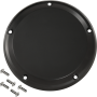 (image for) Billet Derby Cover - Smooth, Black Anodized