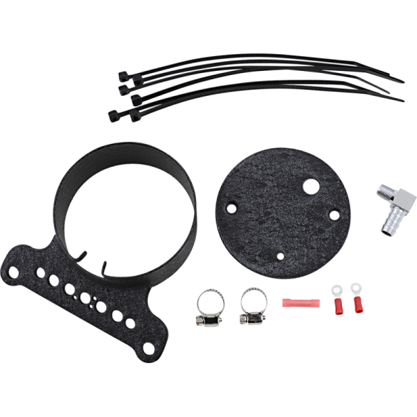 (image for) Drag Specialties Single Gauge Bracket Wrinkle Black