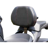 (image for) Grande Backrest - Driver, Black w/ Red Stitching
