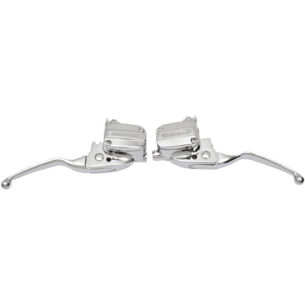 (image for) Drag Specialties Chrome Brake/Hydraulic Clutch Control Kit