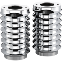 (image for) Fork Boot Covers, Retro, Standard Chrome