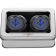 (image for) Front Axle Nut Cover - Black w/ fleur-de-lis