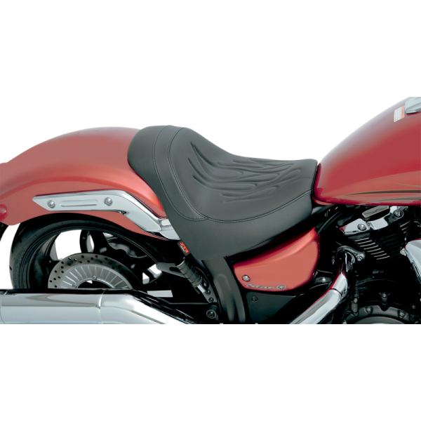 (image for) Z1R Low-Profile Solo Seat for Yamaha XVS1300 Stryker - Flame stitch