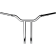 (image for) Chrome 1 1/4" One-Piece Kage Fighter T-Bars, 16" End Rise