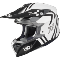 (image for) HJC i50 HEX Helmet - Semi-Flat White/Black - Size S