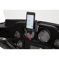 (image for) Smartphone Holder with Charger - Black Fairing Mount (14-23)