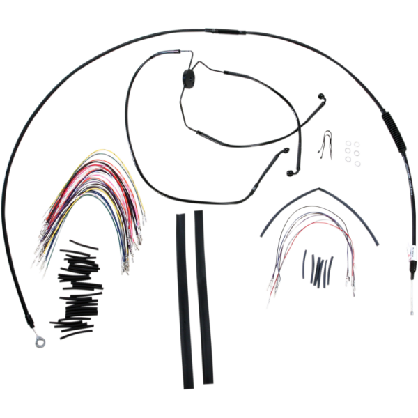 (image for) Burly Brand Ape Hanger Install Kit - Black Vinyl