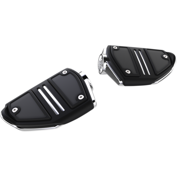 (image for) CIRO LLC Twin Rail Footrests Chrome (No Mounts)