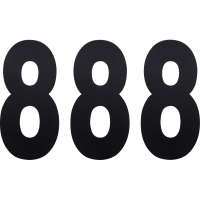 (image for) Standard Numbers - 6" Black - No. 8