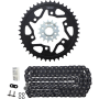 (image for) Vortex GFRS Steel Chain Kit (Black) for Yamaha FZ10 17