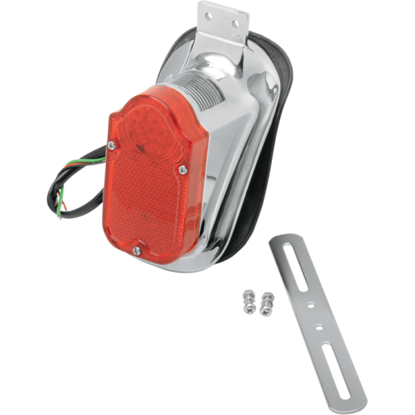 Drag Specialties Universal Tombstone LED Taillight/License Plate Mount