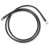 (image for) Black Vinyl-Coated Stainless Steel Brake Line 58"