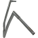 (image for) 1 1/4" EZ Install Flat Top Handlebars - Chrome, 14" Rise