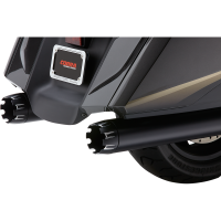 (image for) 4" Slip-On Muffler, Dual-Cut, Black