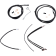 (image for) Black Cable/Line Install Kit for 18" Ape Hanger Bar