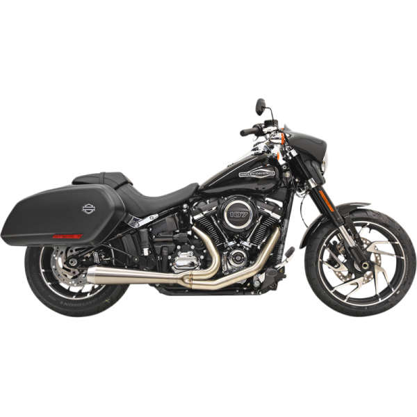 (image for) BASSANI XHAUST Bassani Road Rage III 2-Into-1 System - Stainless w/ Full Heat Shields