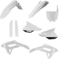 (image for) Acerbis Replacement Plastic Full Kit - White/black