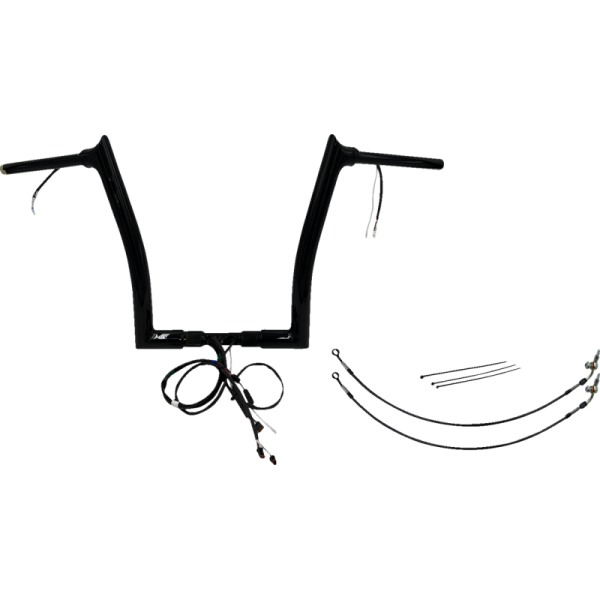 (image for) EZ Install Handlebar Kit Gloss Black 14" Rise