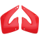 (image for) UFO Radiator Cover - 00-22 CR red