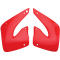 (image for) UFO Radiator Cover - 00-22 CR red