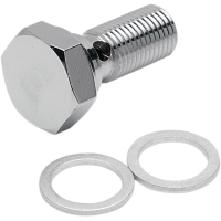 (image for) Chrome Banjo Bolt 7/16"-24 w/ step-down to 3/8"