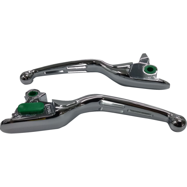 (image for) Drag Specialties Slotted Wide Blade Lever Set Chrome