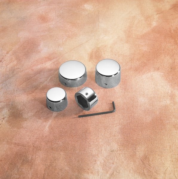 (image for) Drag Specialties Chrome Axle Caps