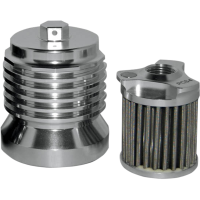 (image for) Reusable Oil Filter, Polished Aluminum