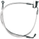(image for) Braided DOT Rear Brake Line Kit - Sterling Chromite