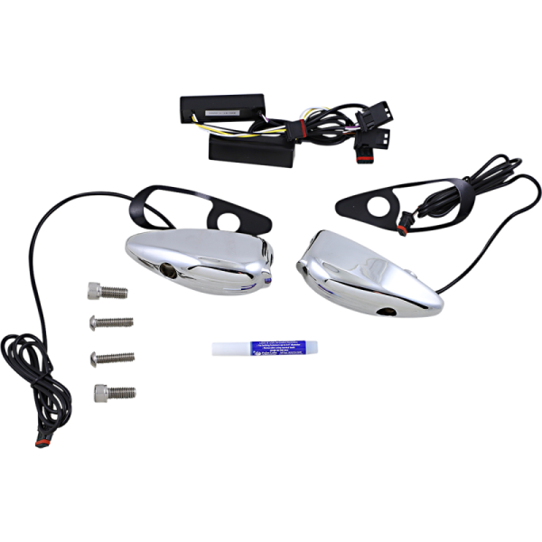 (image for) Custom Dynamics ProBEAM Road Glide Signals, Chrome