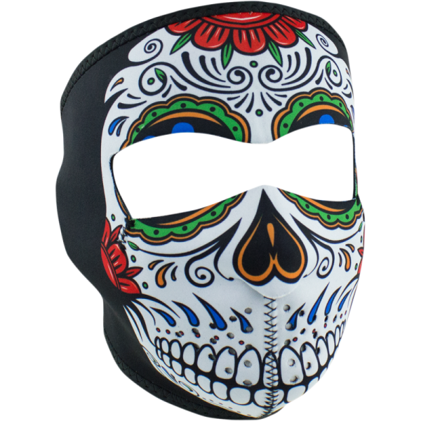 (image for) Zan Headgear Neoprene Full-Face Mask - Muerte skull