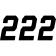 (image for) Race Series Numbers - 6" Black - No. 2