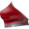 (image for) Kolor Flare™ Windshield 9" Red