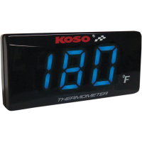 (image for) Super Slim Water Temperature Gauge, Blue Digits