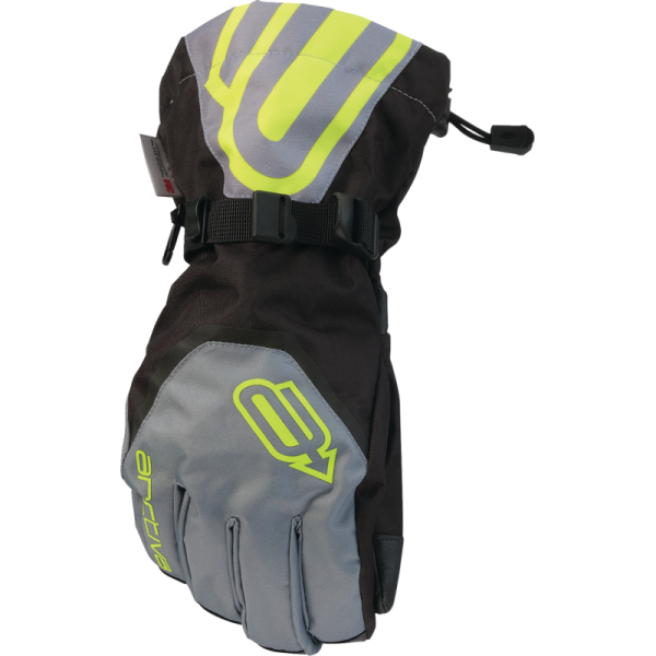 (image for) Arctiva Men's Pivot 8 Gloves, Gray/Hi-Viz, Size S