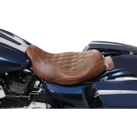 (image for) Brown Diamond Stitch Solo Seat, 14" W