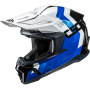 (image for) HJC C50 Primal Helmet - Black/Blue, Size M